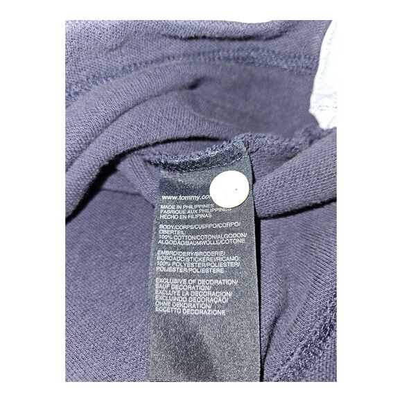Tommy Hilfiger Polo Shirt Men's XL Short Sleeve Navy Blue Embroidered Preppy - Picture 8 of 8